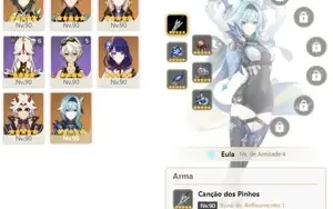 CONTA GENSHIN AR58 - ITTO ALBEDO ZHONGLI E+ 6 ARMAS 5⭐