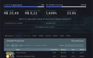 VENDO CONTA STEAM