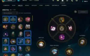 Conta diamante 4 75% WR com Rammus rei e icones rp 2012