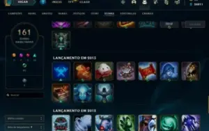 Conta diamante 4 75% WR com Rammus rei e icones rp 2012