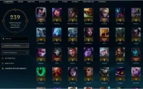Conta de League OF Legends Lev:47 Champions:84 Skin:19