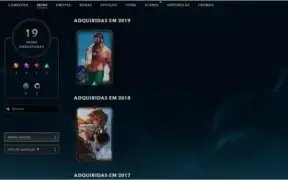 Conta de League OF Legends Lev:47 Champions:84 Skin:19