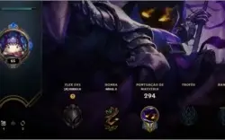 Conta League of Legends Level 65 (criada em 2014)