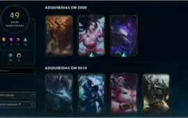 Conta League of Legends Level 65 (criada em 2014)