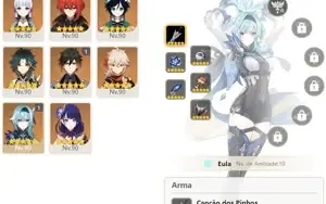 CONTA PREMIUM GENSHIN AR59 ⭐15 LENDÁRIOS⭐8 ARMAS 5⭐ E MAIS