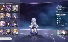 Conta Honkai Star - Acheron C2+Bronya C1+Gepard+Bailu+Jingli
