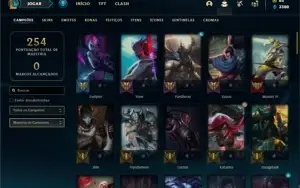 Conta bronze 1 com 77 Champs e 158 Skins + 1 Prestigio
