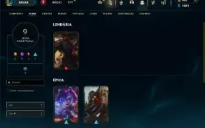 Esmeralda 4 com 50 Champs e 9 Skins + 12 Espolios