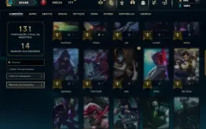 Esmeralda 4 com 50 Champs e 9 Skins + 12 Espolios