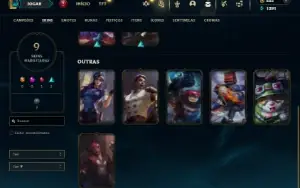 Esmeralda 4 com 50 Champs e 9 Skins + 12 Espolios