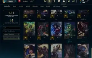 Esmeralda 4 com 50 Champs e 9 Skins + 12 Espolios