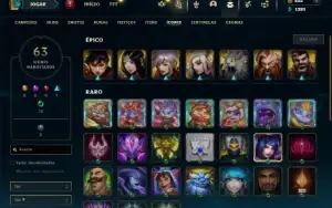 Esmeralda 4 com 50 Champs e 9 Skins + 12 Espolios