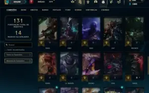 Esmeralda 4 com 50 Champs e 9 Skins + 12 Espolios