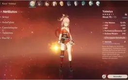 Conta otima Yoimiya Mona Jean arma T5 muito boa