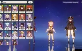 CONTA GENSHIN IMPACT - AYAKA HUTAO MONA DILUC - AR 41