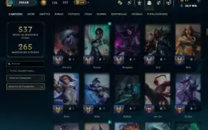Unranked com TODOS os Champs e 81 Skins ( ADC / SUP / MID )