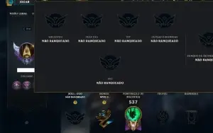 Unranked com TODOS os Champs e 81 Skins ( ADC / SUP / MID )