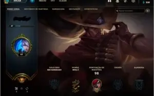 Conta League of Legends nv47 20 skins