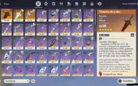 Conta R57, 14 personagens 5 estrelas, 890 horas de farm + um