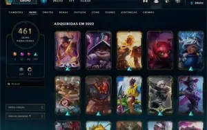 CONTA LEAGUE OF LEGENDS - ALL CHAMP, 460 SKINS 17 MITICAS
