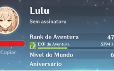 Conta Com Raiden + Bis + Yoimiya + Bis + Tighnari