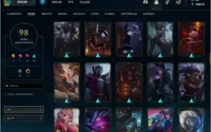 Conta lol 100 skins