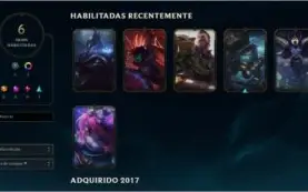 CONTA DE LEAGUE OF LEGENDS, OURO 2 MAIN MID LVL46