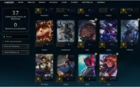 Conta LOL - GOLD 1 - LVL 43