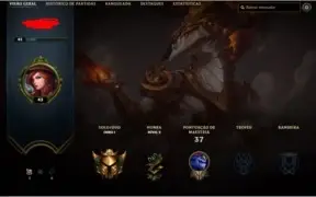 Conta LOL - GOLD 1 - LVL 43