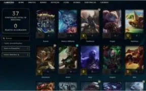 Conta LOL - GOLD 1 - LVL 43