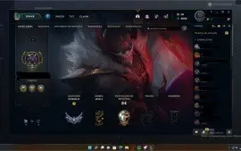 CONTA NIVEL 40 LEAGUE OF LEGENDS 12 SKINS PRATA