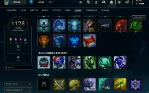 Conta PLATINA 1  - 1234 Skins - EX CHALLENGER