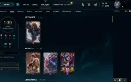 Conta lol Diamante 4 ,100 Skins e 107 champs