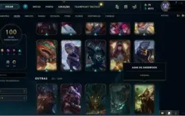Conta lol Diamante 4 ,100 Skins e 107 champs
