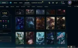 Conta lol Diamante 4 ,100 Skins e 107 champs