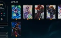 CONTA LOL, LVL 259, 279 SKINS ( 6 ULTIMATE 8 PRESTIGIO )