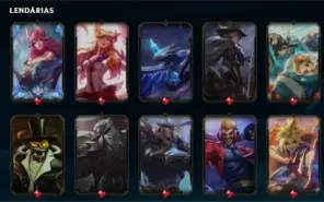 CONTA LOL, LVL 259, 279 SKINS ( 6 ULTIMATE 8 PRESTIGIO )