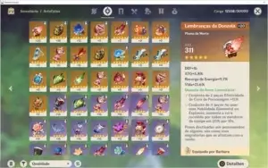 Keqing c1 + Venti + Klee + Falcão + Arco 5*