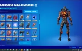 Conta Fortnite com 225 Skins (Passe Atual 100% Completo!!)