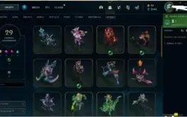 CONTA PLATINA 188 SKINS 29 CROMAS FALTA 7 CHAMP