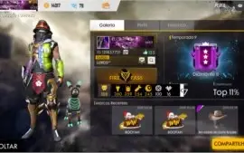 Conta de Free Fire gemadassa
