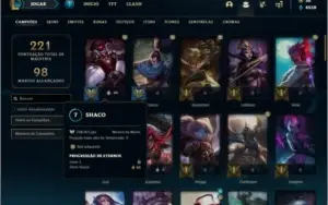 Conta prata 1 com 37 skins e 74 champs