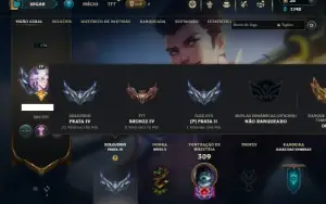 Unranked com 105 Champs e 66 Skins