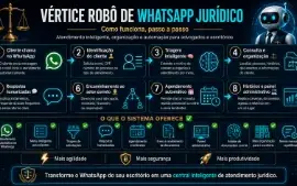Robô Secretária e Estagiário- Jurídico com IA para Advogados