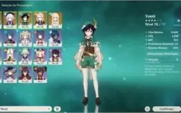 Venti c2 Com harpa + Albedo + qiqi + xiao