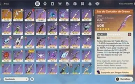 Conta AR 55, 11 personagens 5*, 2 armas 5* e mais..
