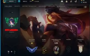 Conta League of legends diamante e 220 skins top !!