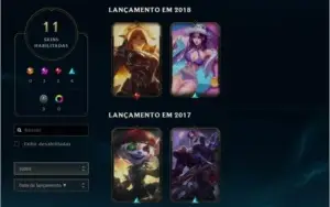 Conta League of Legens - LVL 33, MD10 incompleta