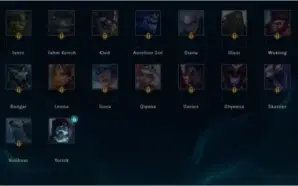 CONTA PLATINA 2 COM TODOS OS CHAMPS E 97 SKINS CRIADA S3