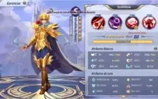 Conta global Saint Seiya Awakening Top 3 inter servidor